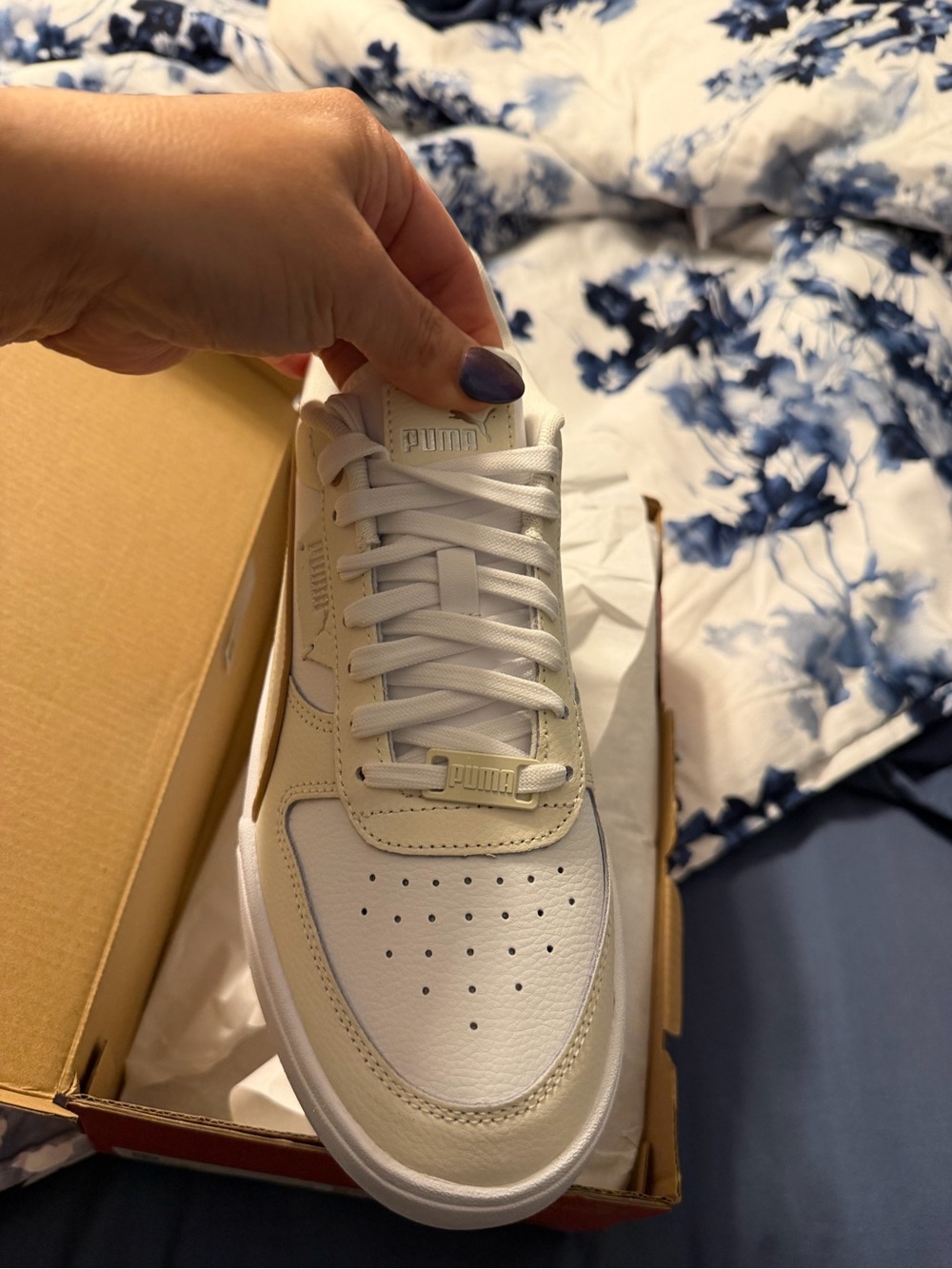 Puma Men's White Low-Top Athletic Sneakers
